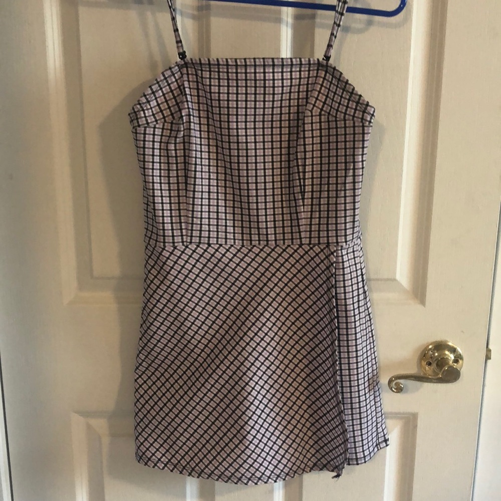 Cute Garage Skort Romper Plaid Sz Small